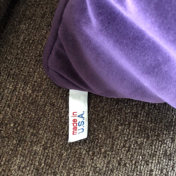 Purple Velvet Pillow - Picture 2 of 5